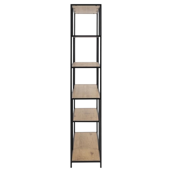 Regał Seaford XIV dąb/czarny - ACTONA